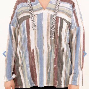 Womens Hoodie Pullover, Multi Colors, Size 3X, Chic Soul Brand